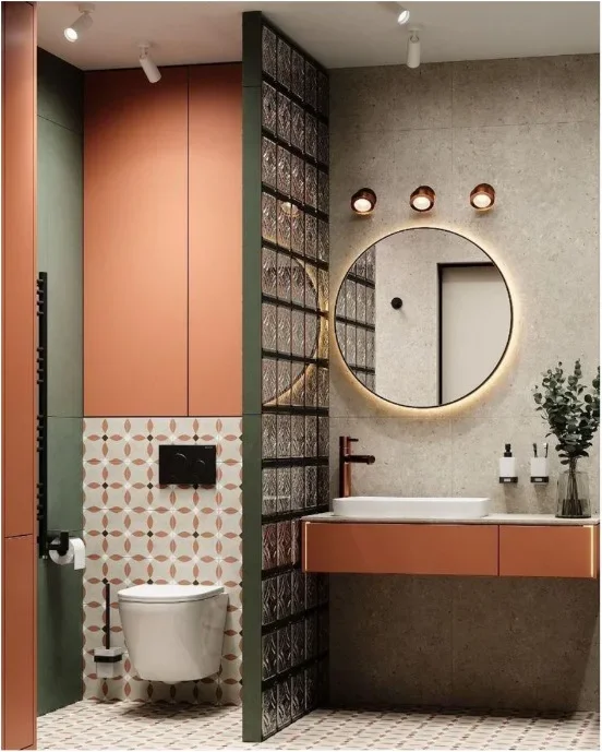 Peach Chic Bathroom